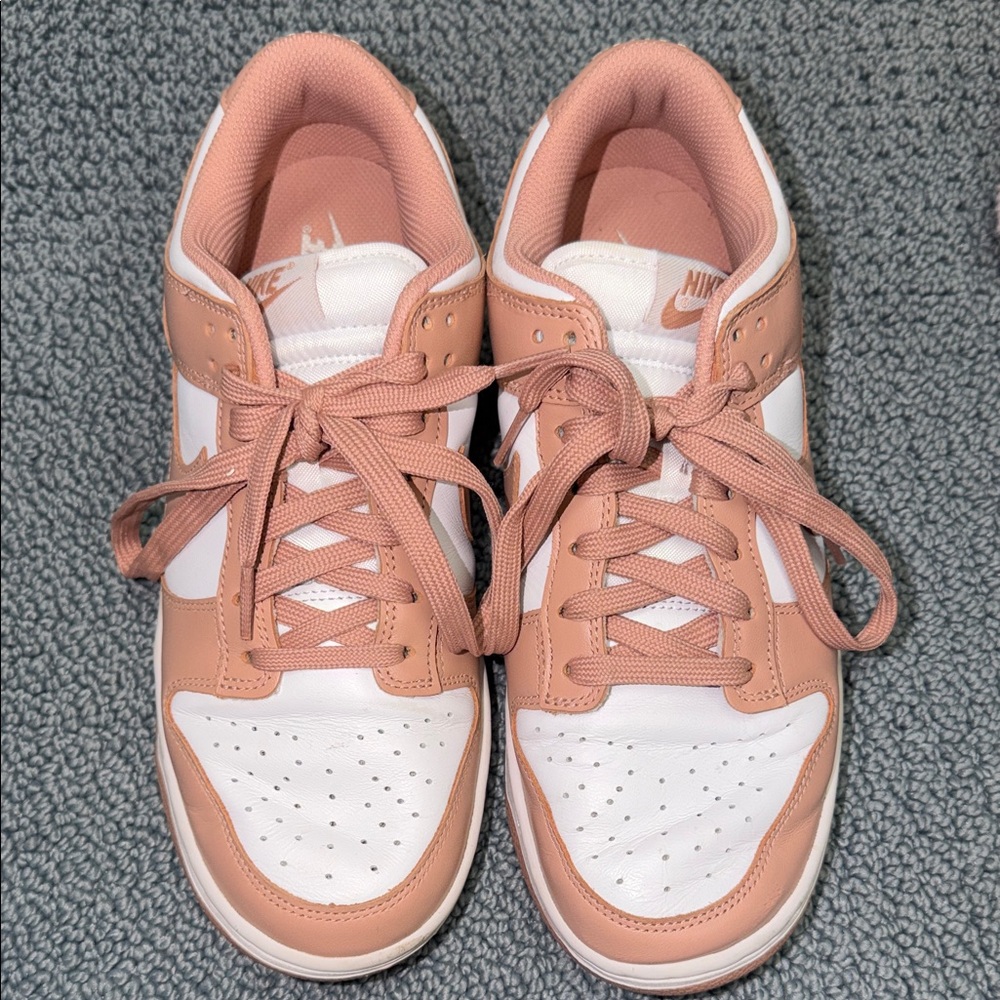 Nike Women's Blush and White Sneakers